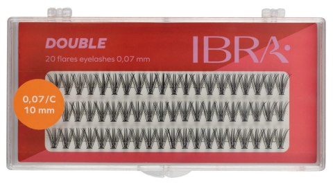 IBRA IBRA Kępki rzęs DOUBLE 0.07-C-10 mm - 1op.