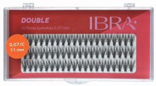 IBRA IBRA Kępki rzęs DOUBLE 0.07-C-11 mm - 1op.