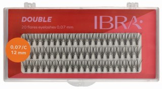 IBRA IBRA Kępki rzęs DOUBLE 0.07-C-12 mm - 1op.