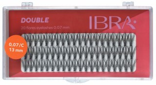 IBRA IBRA Kępki rzęs DOUBLE 0.07-C-13 mm - 1op.