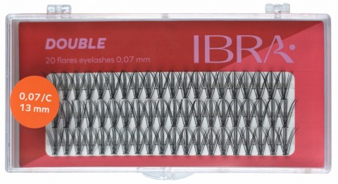 IBRA IBRA Kępki rzęs DOUBLE 0.07-C-13 mm - 1op.