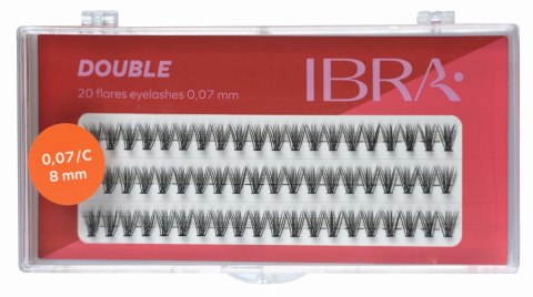 IBRA IBRA Kępki rzęs DOUBLE 0.07-C-8 mm - 1op.