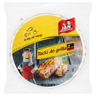 JAN N. GROSIK Sarantis Jan Niezbędny Tacki do grilia - okrągłe 1op-2szt