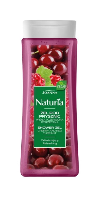 JOANNA JOANNA Naturia Żel pod prysznic - Wiśnia i Czerwona porzeczka 300 ml