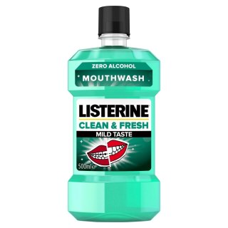 JOHNSON Listerine Clean & Fresh Płyn do płukania jamy ustnej Mild Taste 500ml