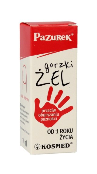 KOSMED Kosmed Pazurek Gorzki Żel przeciw obgryzaniu paznokci 10ml