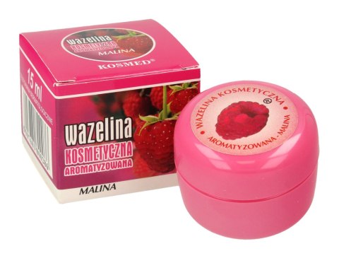 KOSMED Kosmed Wazelina kosmetyczna aromatyzowana - Malina 15ml