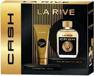 LA RIVE LA RIVE Zestaw prezentowy Cash For Man (Woda toaletowa 100 ml + Żel pod prysznic 100 ml)
