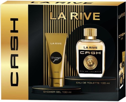 LA RIVE LA RIVE Zestaw prezentowy Cash For Man (Woda toaletowa 100 ml + Żel pod prysznic 100 ml)