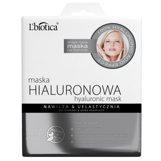 LBIOTICA / BIOVAX L`BIOTICA Maska hialuronowa na tkaninie - nawilża & uelastycznia 23ml
