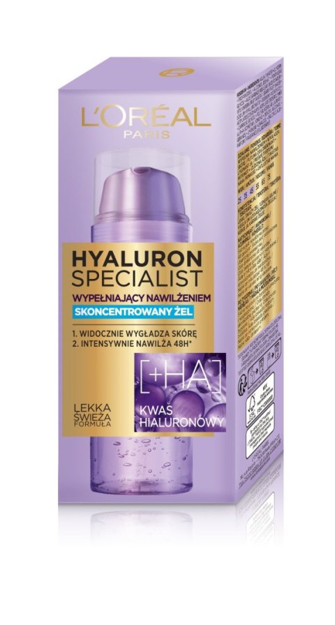 LOREAL LOREAL Hyaluron Specialist Skoncentrowany Żel wypełniający nawilżeniem 50 ml