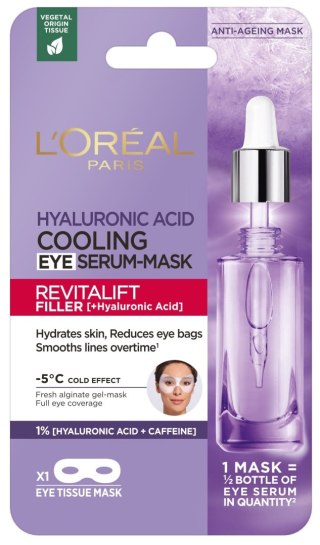 LOREAL LOREAL Revitalift Filler Chłodząca Maska z serum pod oczy 11 g
