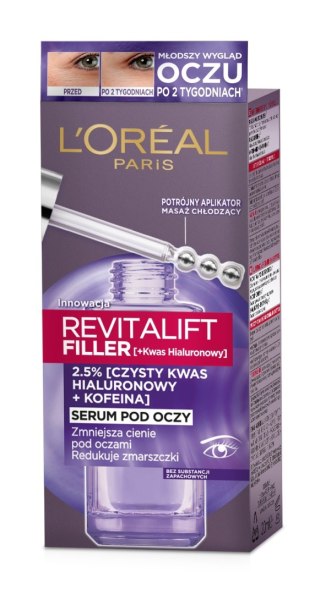 LOREAL LOREAL Revitalift Filler Serum pod oczy redukujące zmarszczki 20 ml