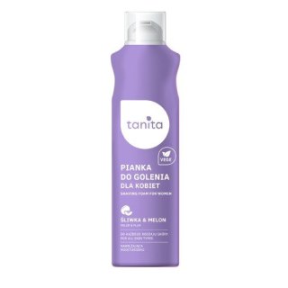 MIRACULUM TANITA Vegan Pianka do golenia dla kobiet do każdego rodzaju skóry Śliwka & Melon 200ml
