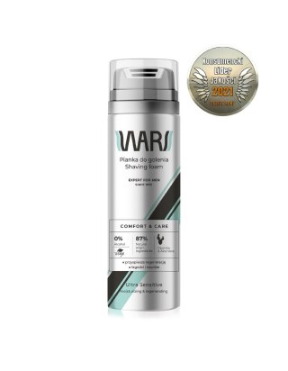 MIRACULUM Wars Expert for Men Pianka do golenia Comfort & Care - Aloe Vera&Opuntia 200ml