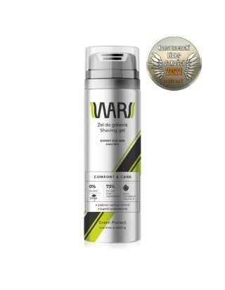 MIRACULUM Wars Expert for Men Żel do golenia Comfort & Care - Plant Complex & Vitamin E 200ml