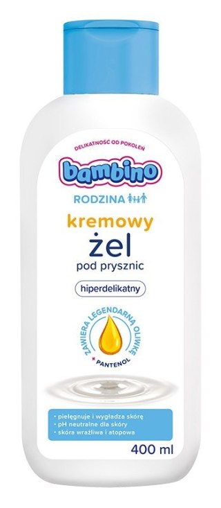 NIVEA BAMBINO Rodzina Kremowy żel pod prysznic hiperdelikatny 400 ml