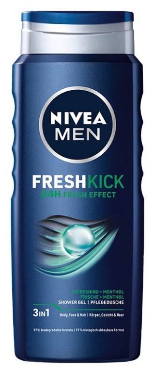 NIVEA NIVEA MEN Żel pod prysznic 3w1 Fresh Kick 400 ml