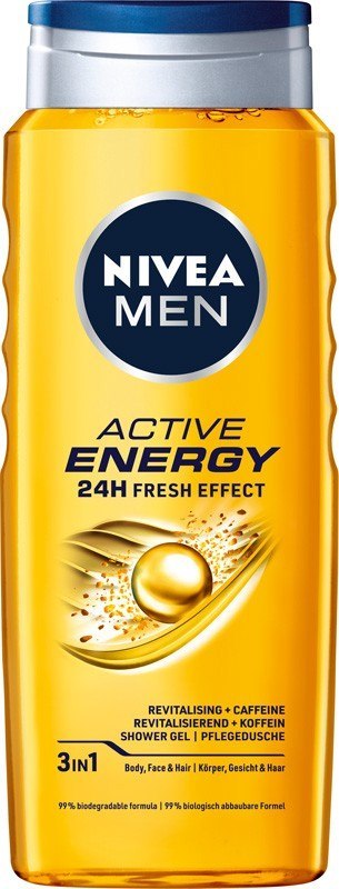 NIVEA NIVEA MEN Żel pod prysznic Active Energy 500 ml
