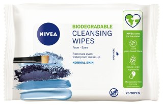 NIVEA NIVEA Wipes Odświeżające chusteczki do demakijażu - cera normalna 1 op. - 25 szt.