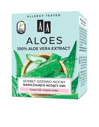 OCEANIC AA Aloes 100% Sorbet dzienno-nocny nawilżająco kojący 48H 50ml