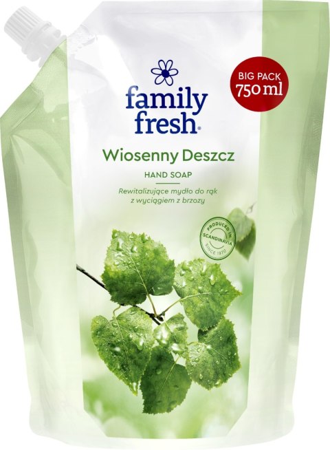 ORKLA Family Fresh Rewitalizujące Mydło do rąk Wiosenny Deszcz 750ml - zapas