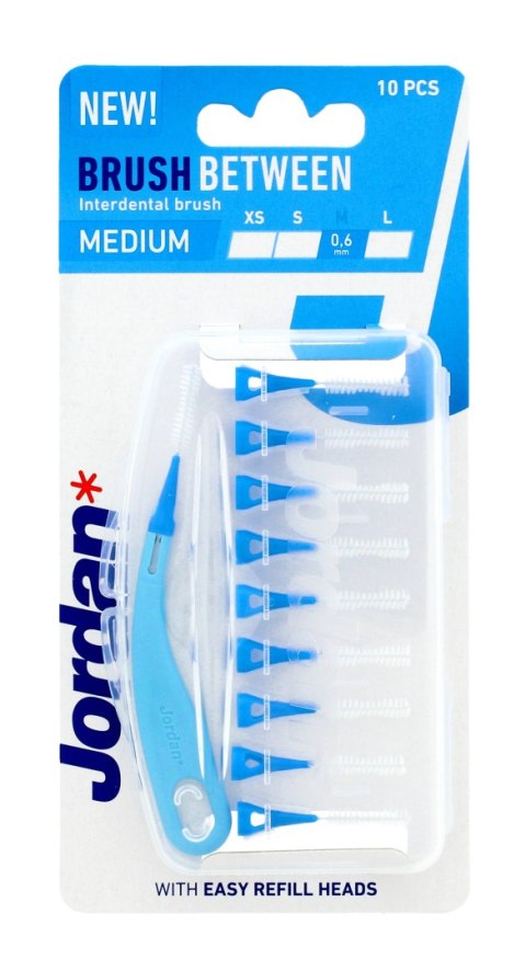 ORKLA JORDAN Czyściki do przestrzeni międzyzębowych - M (medium) 0.6mm 1op.-10szt