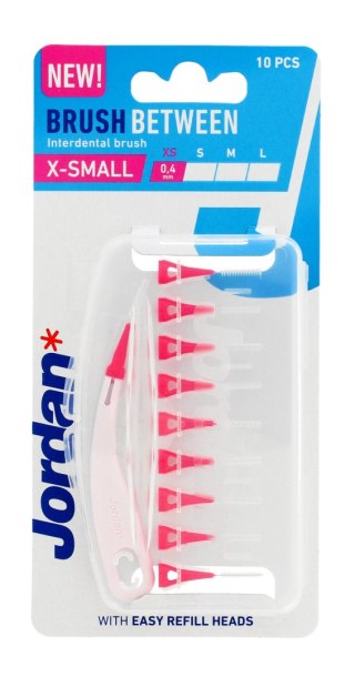 ORKLA JORDAN Czyściki do przestrzeni międzyzębowych - XS (x-small) 0.4mm 1op.-10szt