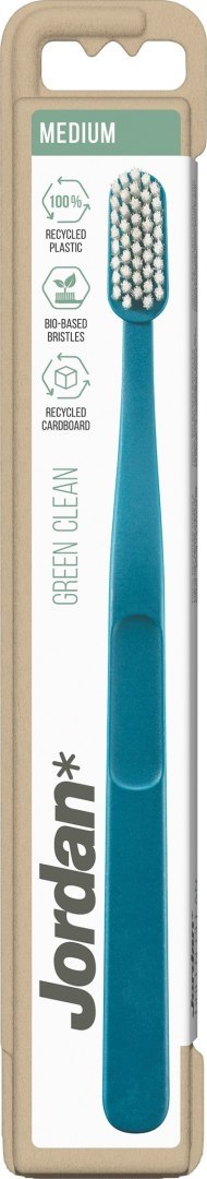 ORKLA Jordan Green Clean Szczoteczka do zębów - medium (mix kolorów) 1szt