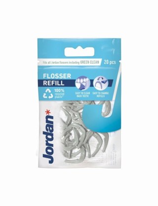 ORKLA Jordan Nici dentystyczne Flosser 3w1 - zapas 1op.-20szt