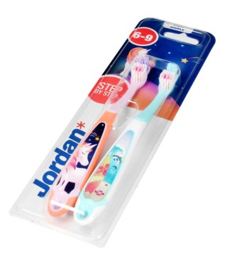 ORKLA Jordan Szczoteczka do zębów dla dzieci DUO Step by Step 6-9 soft - mix wzorów 1szt