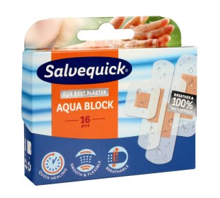 ORKLA Salvequick Plastry Aqua Block 1op.-16szt