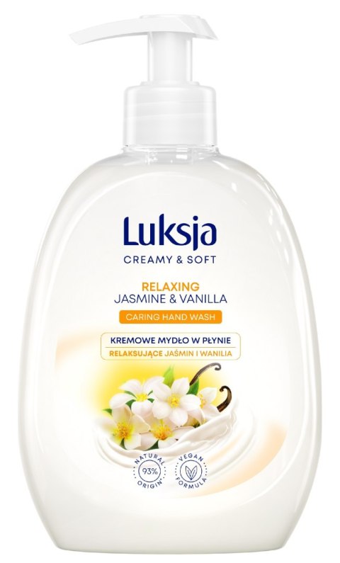 SARANTIS Luksja Creamy & Soft Relaksujące Kremowe Mydło w płynie Jaśmin i Wanilia 500ml