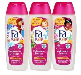 SCHWARZKOPF Fa Kids Żel pod prysznic i Szampon 2w1 Underwater Fantasy 400ml - mix wzorów