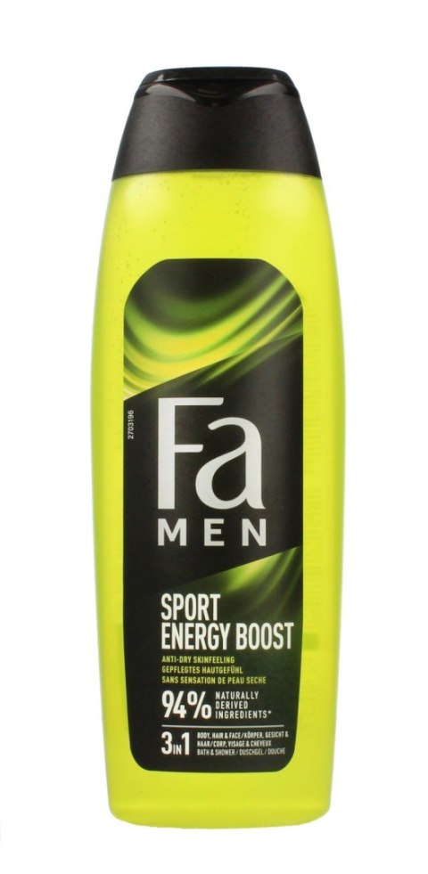 SCHWARZKOPF Fa Men Żel pod prysznic 3in1 Sport Energy Boost 750ml