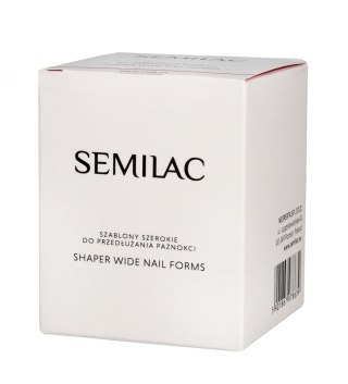 SEMILAC SEMILAC Hardi Shaper Szablony do przedłużania paznokci Wide 1 op. - 100 szt.