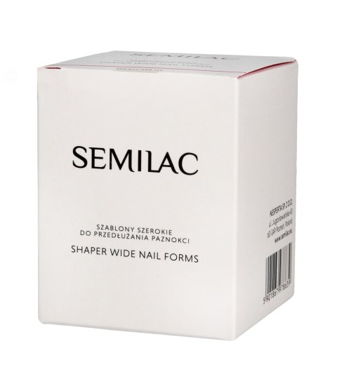 SEMILAC SEMILAC Hardi Shaper Szablony do przedłużania paznokci Wide 1 op. - 100 szt.