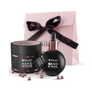 SILCARE Silcare Zestaw do pielęgnacji dłoni i paznokci So Rose!So Gold! (peeling 150ml+serum 75ml)