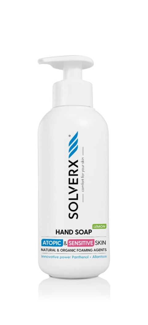 SOLVERX SOLVERX Atopic & Sensitive Skin Mydło do rąk w płynie Lemon do skóry wrażliwej 250ml