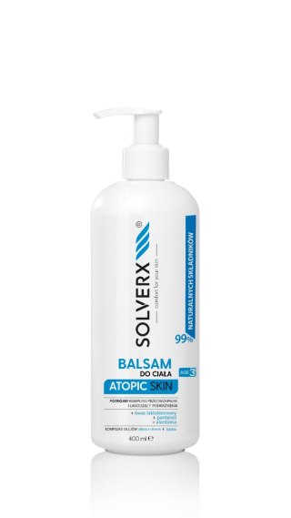 SOLVERX SOLVERX Atopic Skin Balsam do ciała - łagodzący podrażnienia i przeciwzapalny 400ml
