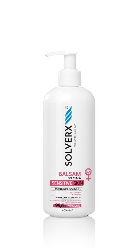 SOLVERX SOLVERX Sensitive Skin Balsam do ciała do skóry wrażliwej 400ml - pompka