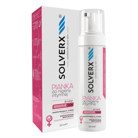 SOLVERX SOLVERX Sensitive Skin Pianka do higieny intymnej dla kobiet 200ml
