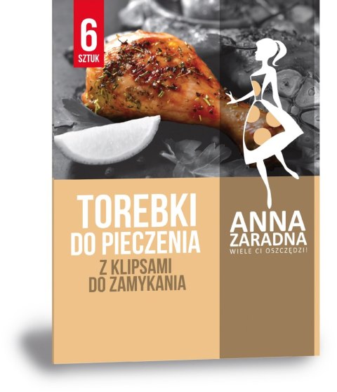 STELLA ANNA ZARADNA Torebki do pieczenia z klipsami do zamykania 1op.-6szt