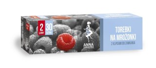 STELLA ANNA ZARADNA Torebki na mrożonki 2L 1op.-30szt. opakowanie z klipsami