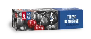 STELLA ANNA ZARADNA Torebki na mrożonki 6L 1op.-20szt. opakowanie z klipsami