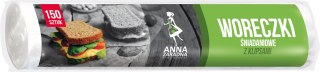 STELLA ANNA ZARADNA Woreczki śniadaniowe z klipsami 1op.-150szt