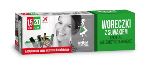 STELLA ANNA ZARADNA Woreczki z suwakiem 1.5L - pudełko 1op.-20szt