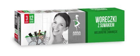STELLA ANNA ZARADNA Woreczki z suwakiem 3L 1op.-12szt.
