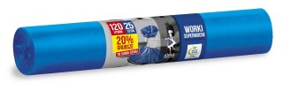 STELLA ANNA ZARADNA Worki na śmieci SUPERMOCNE 120L 1op.-25szt. niebieskie