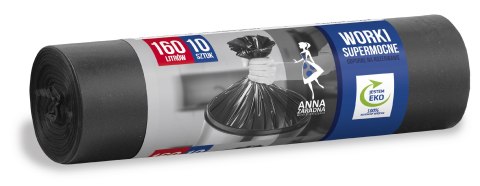 STELLA ANNA ZARADNA Worki na śmieci SUPERMOCNE 160L 1op.-10szt. czarne